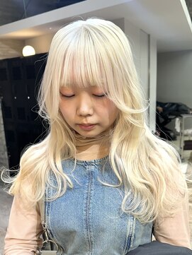 ヲタク(wotaku.) ブロンドカラーホワイトブロンド抜きっぱなしブリーチハイトーン
