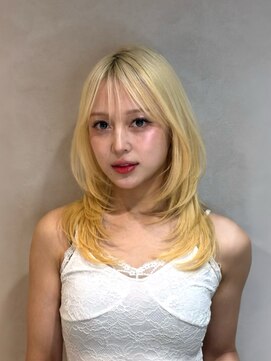 ロンド ルージュ 銀座店(Lond rouge) レイヤーカット/ハッシュカット/ハイトーン/ブリーチ/韓国ヘア