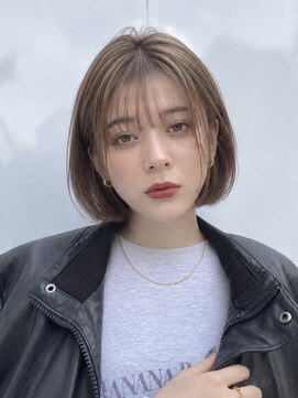 トリッカ シブヤ(TRICCA SHIBUYA) 艶髪ベージュカラー×大人の上品ボブ