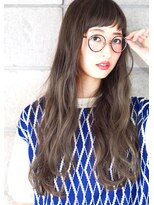 ヘアサロン ガリカ 表参道(hair salon Gallica) ☆ グレージュ ×  クセ毛風ウエーブ  ♪  long style ☆