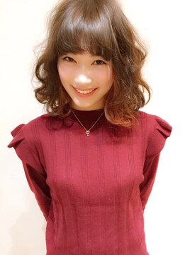 アロハララ(ALOHA LaLa) ALOHALaLa☆グレージュ×インナーカラー×波ウェーブ