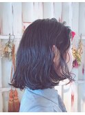 切りっぱなし風、外ハネボブ☆ゆるふわボブ