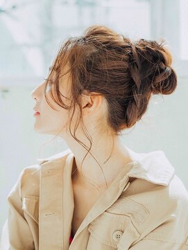 プロデュース 相模原店(Produce) センターパート☆くせ毛風☆お団子アレンジ