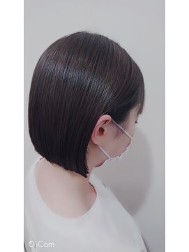 ビューティーマーケット アングゥ イオンモール名取(BEAUTY MARKET ungu) 前下がりボブ