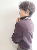 ハイライトグレージュ×マッシュショート　野村恵子