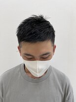 ドロップ ツーブロック×スパイキーショート