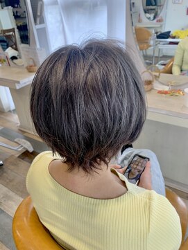 アンプヘアー 西京極店(unpeu hair) ブリーチハイライトイルミナカラー