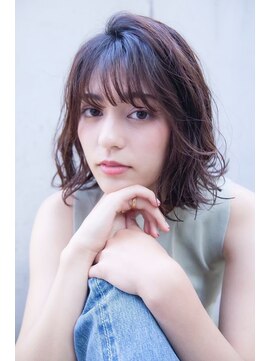 オースティン 登戸向ケ丘遊園(AUSTIN) 大人かわいい前髪セシルカットココアブラウンフリンジウェーブ