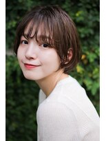 イオエ(ioe)&nbsp;黒髪/ボブルフ/ネビージュ/小顔/ワンレン/髪質改善/グレージュ