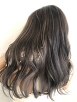 エヌプラス(N+)&nbsp;くびれヘアアプリコットオレンジ夏ハイライトカラー