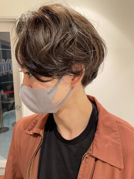 マージュ ギンザ(marju GINZA) 大人のパーマハイライトオリーブのレイヤードスタイル