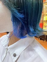 ヘアー デザイン ドルチェ(Hair design DOLCE) バレイヤージュブルー