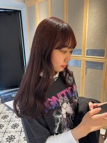 ヘアサロン ガリカ 表参道(hair salon Gallica)&nbsp;透明感ラベンダーココア/顔まわりレイヤー/艶髪ロング
