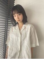 リンネルヘアー (Rin:nel hair)&nbsp;伸ばしかけボブに柔らかいウェーブスタイル