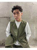無造作メンズショート