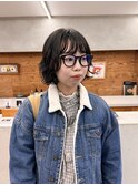 ボブ ボブパーマ 黒髪パーマ 前髪パーマ 前髪 ボブヘア