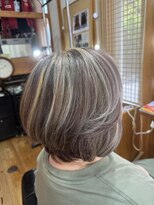 ルール(RulE)&nbsp;白髪ぼかしハイライト×パープルカラー