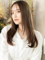 カバーヘアアンドスパ ブリス 浦和(COVER HAIR&SPA bliss)&nbsp;グレーベージュ小顔エアストレートワンカールa浦和20代30代40代