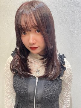 ティック 福井鯖江店(tic.) ボルドーカラー/レイヤーカット