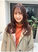 透明感ショコラブラウン×艶髪カール