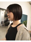 【大人ボブ/阿部達哉】ショートボブ/ショートヘア/外ハネボブ