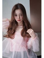 アンジェリカラボ 梅田店(ANGELICA LABO) ナチュラルくびれレイヤー×柔らかい韓国カラー×顔まわり
