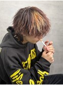 MEN'S HAIR/ブルーブラック/スペインカール/韓国マッシュ