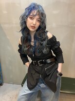 エクーエルム 心斎橋(ECOO yelm)&nbsp;『　ブルーデザインミックス　』　ブリーチ/ハイトーン