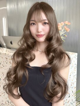 オニキス(ONYX) e193透明感ミルクティーベージュブリーチなしレイヤーカット