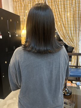 チャプター 問屋町(chapter) ブリーチなしケアカラーオリーブグレージュ髪質改善