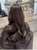 透明感ブラウンベージュ×レイヤーカット