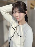 結んでも可愛い顔まわり【野呂朱里】