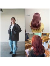 【Stylist 美沙】ig @misapn2812：レイヤーカット、暖色系カラーはお任せください！ヘアセットも得意です！