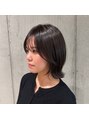 マジコ 下北沢本店(magico)&nbsp;くびれる黒艶髪ボブ　ケアカラーでツヤツヤに。