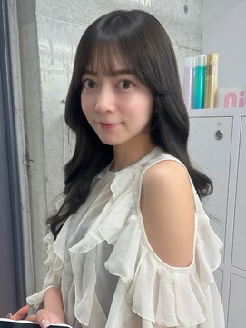 エヌアイ オモテサンドウ(ni omotesando) 大人かわいい◇暗め透明感ショコラグレージュ顔周りレイヤー