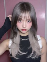 ロッソ 大橋店(Rosso) シルバーグラデーションのロング【大橋】