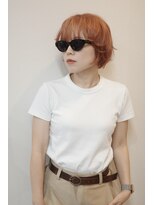 チザン(TIZAN)&nbsp;オレンジベージュ×コンパクトショート