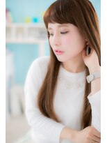 ミック 日暮里店(miq) 眉上バングで叶える♪大人かわいい、フェアリーロング