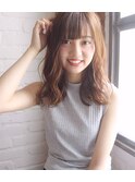 道村/デジタルパーマ/ブランジュ/イルミナカラー/斜めバング