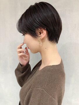 アルバム 銀座(ALBUM GINZA) 大人ショート_耳かけウェーブパーマフォギーベージュ_ba280411