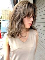 ワール(whirl.)&nbsp;「ラフ髪」テラコッタくすみブルー大人かわいいミニウルフ