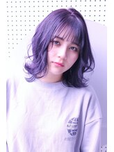 ブローチ(Brooch) 大人可愛い！シースルーバング×魅惑パープル