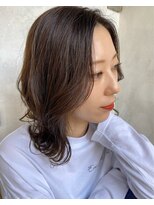 アルモヘアヴォーグ 静岡(ALMO hair VOGUE) 【ALMO】ショコラブラウンカラー鎖骨ミディ