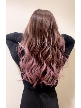 フィックスヘアー 梅田店(FIX-hair) グラデーションピンク