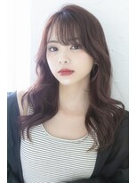 アジールヘア 北千住駅西口店(agir hair)&nbsp;顔周りカットピンクブラウンレッドブラウンレイヤーカット北千住