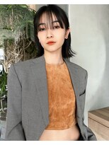 ミンクス 原宿店(MINX) 黒髪　外ハネロブ