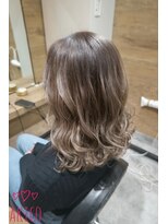 ラックスビーギャラリー なんば駅前店(LUXBE GALLERY)&nbsp;ミルクティーカラーのバレイヤージュ