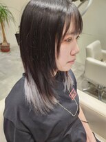 チュエベルパーチ&nbsp;20代30代40代髪質改善ボブウルフ黒髪前髪パーマグレーベージュ