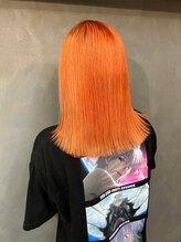 coral orange×coral orange　　　    【渋谷/エクステ/シールエクステ】