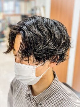 モッズヘアメン 名護大東店(mod's hair men) コンマバング×ニュアンスパーママニッシュh1名護大東
